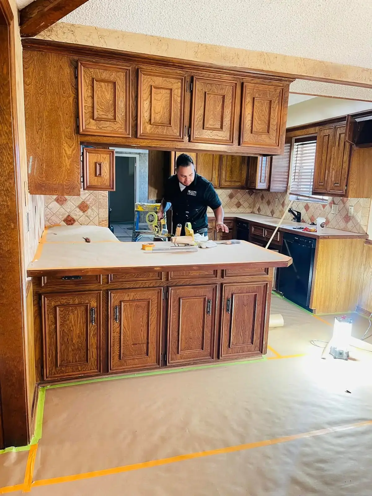 Kitchen before full repaint by JCL Painting LLC